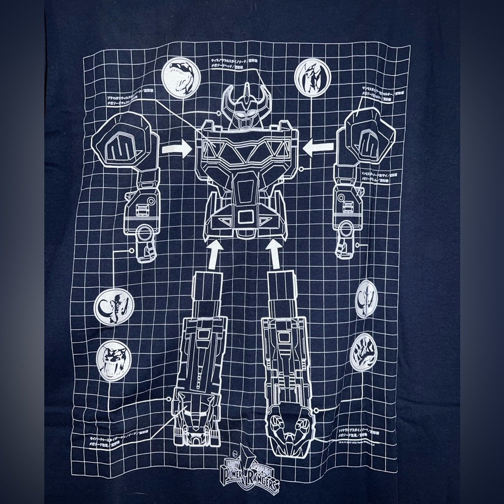 Mighty Morphin Power Rangers Loot Crate Exclusive T-Shirt size XL